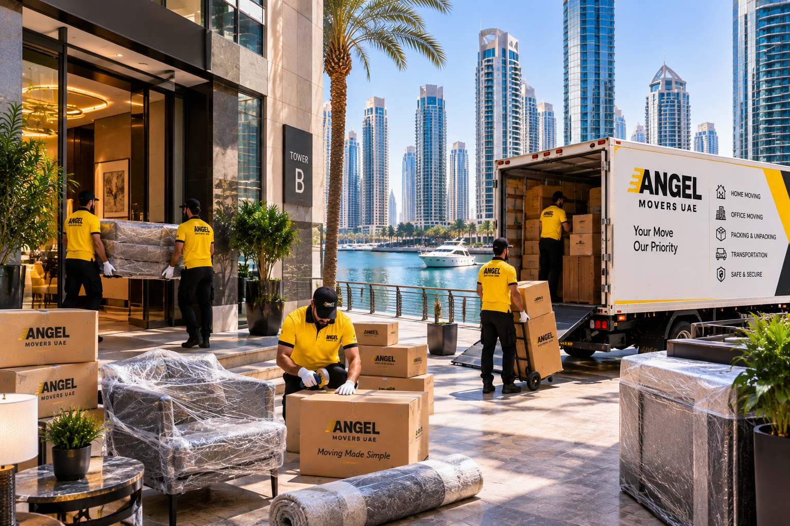 Professional movers in JLT