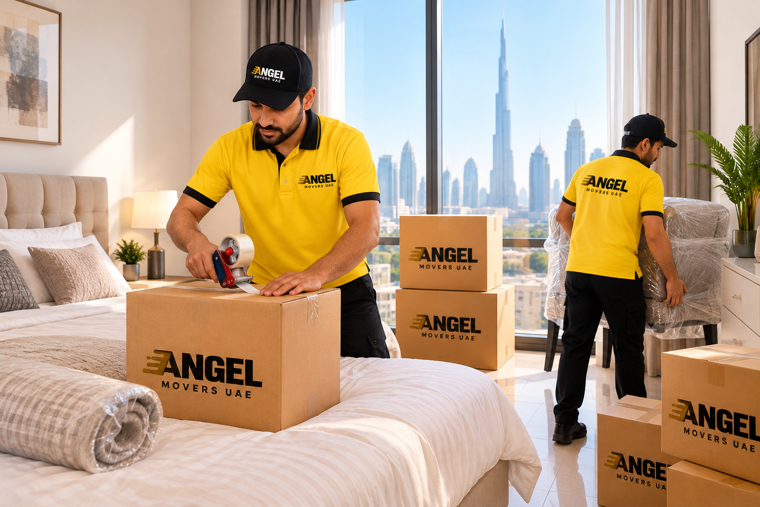Angel Movers UAE moving team
