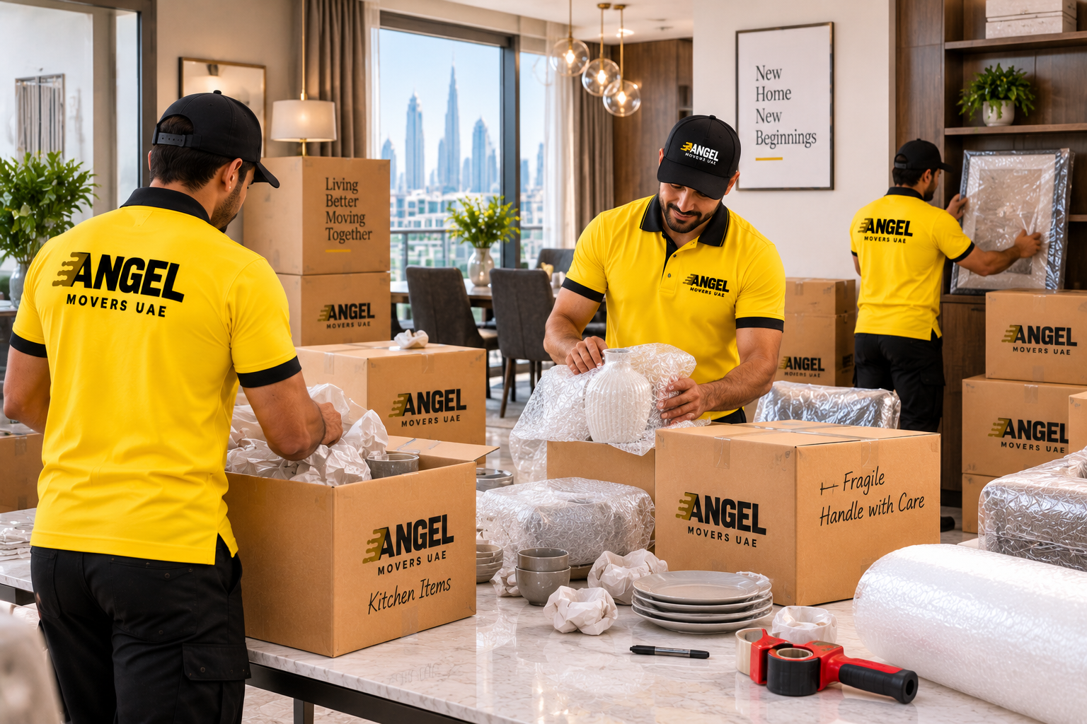 Angel Movers UAE packing services