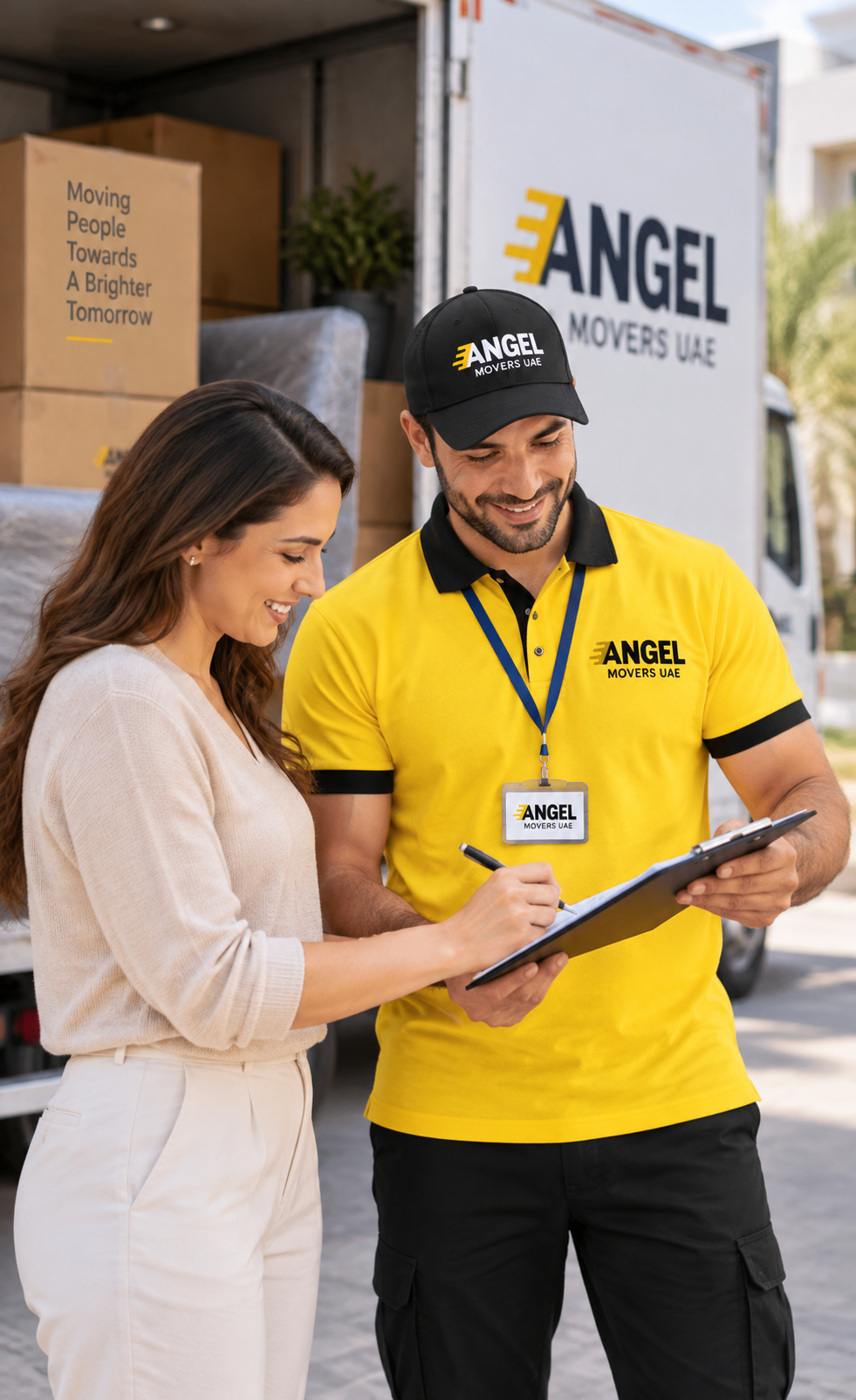Angel Movers UAE professional moving team
