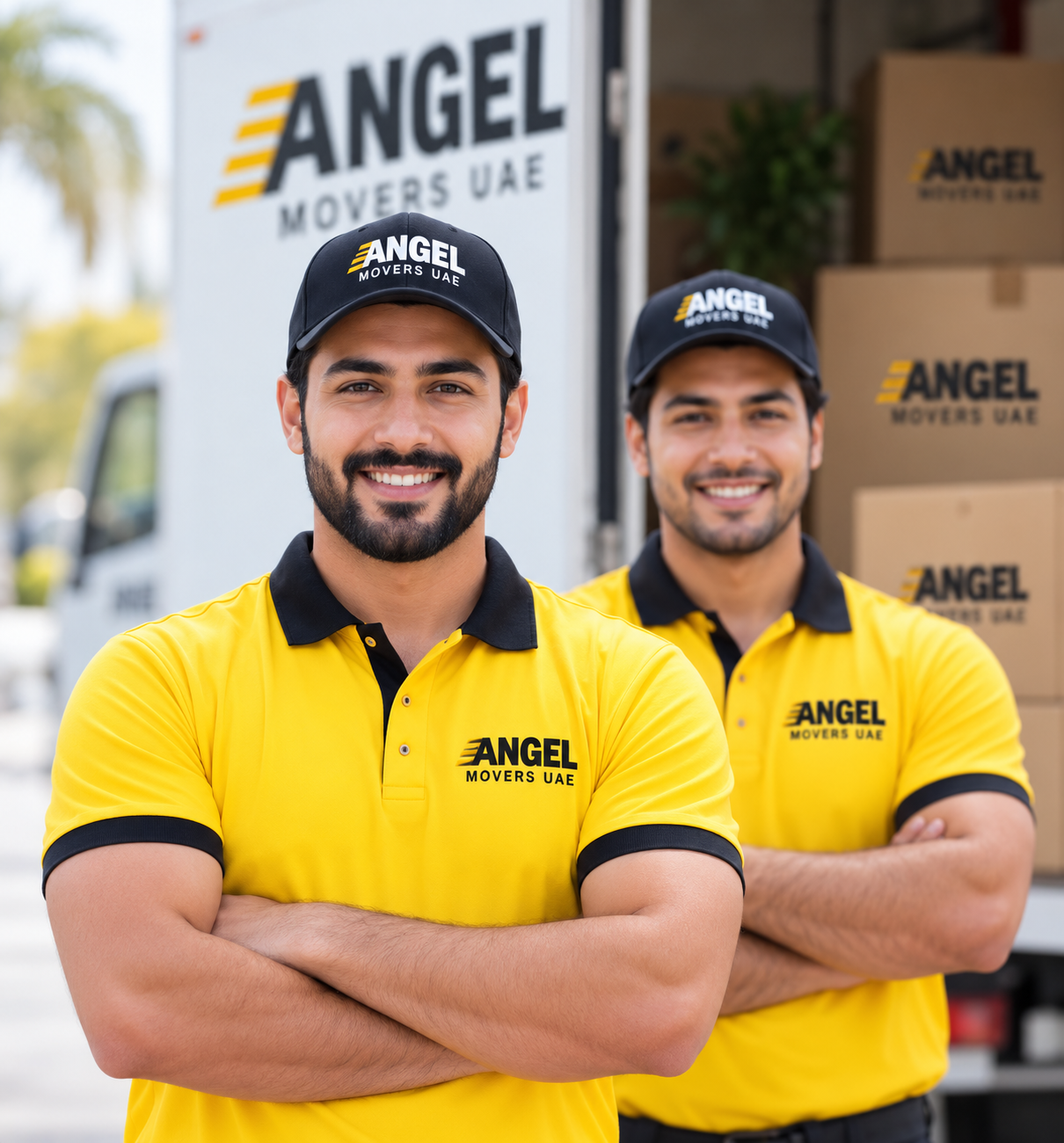 Angel Movers UAE furniture moving team